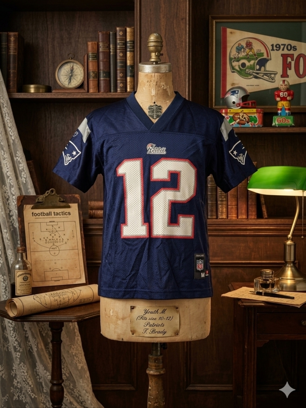 VINTAGE Reebok Tom Brady New England Patriots Youth Jersey Medium 10/12